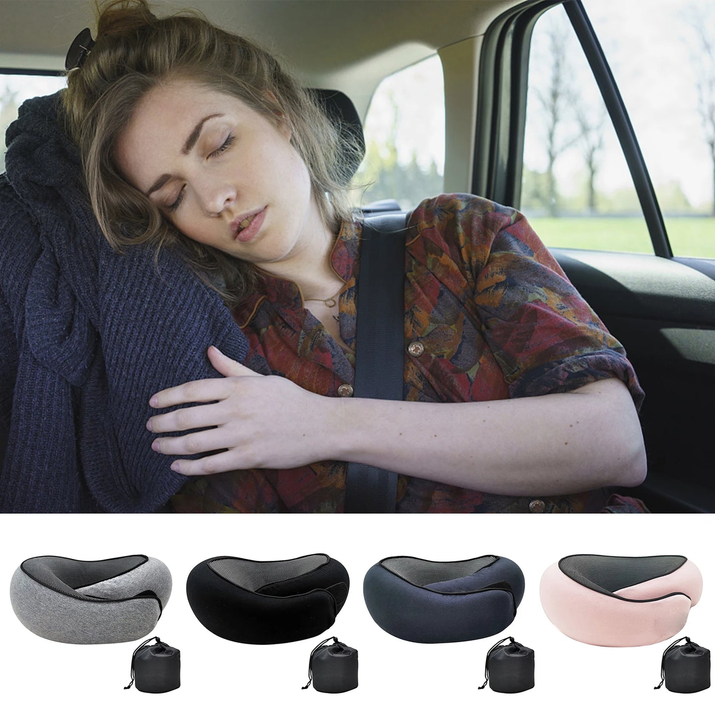 SnuggleRing Memory Foam Neck Pillow